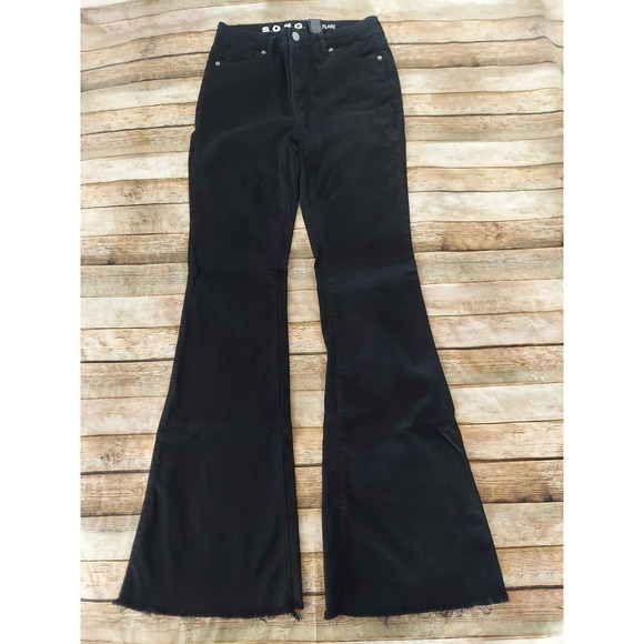 S.O.N.G Fit and Flare Women Jeans Sz 9/29 Black - Picture 1 of 5